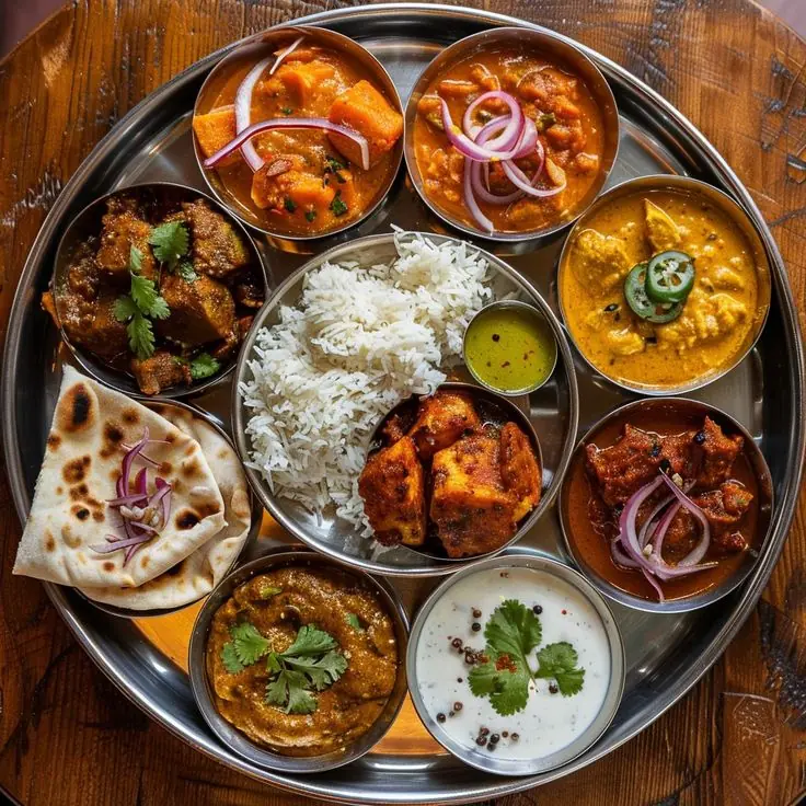 Himalayan curry with rice