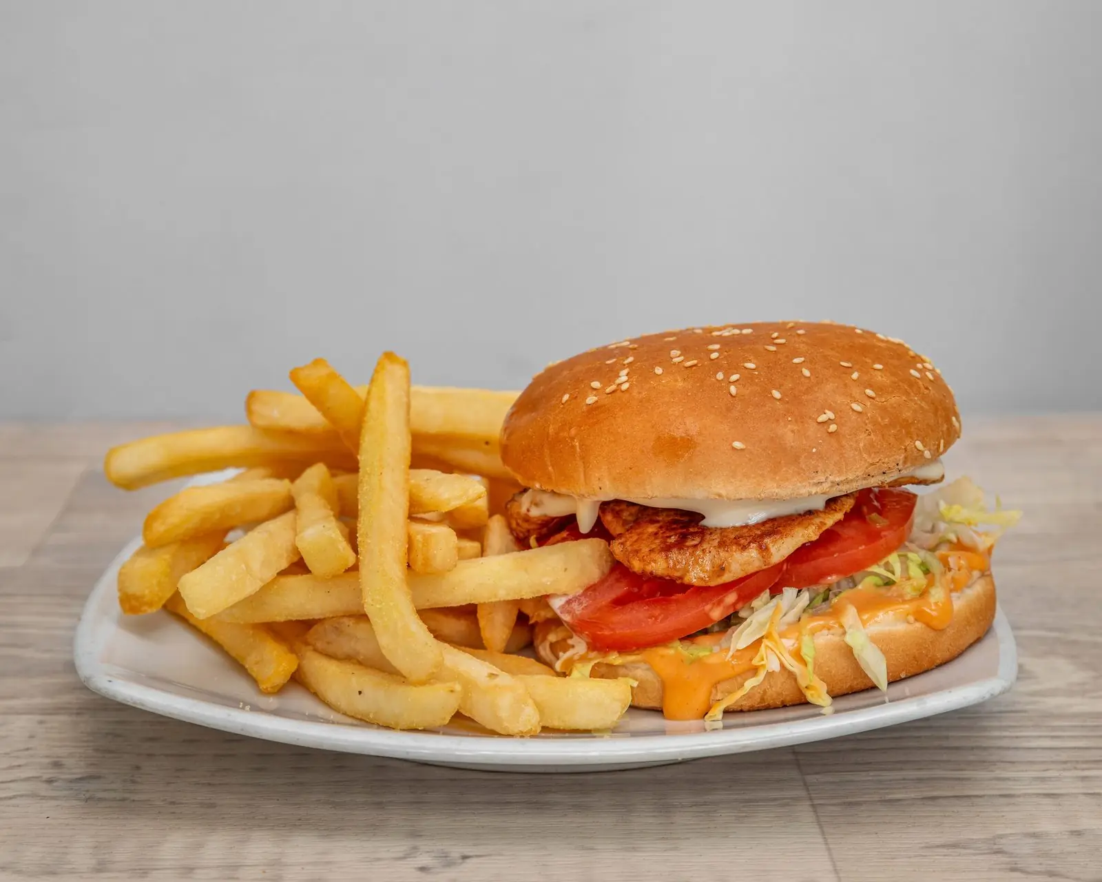 Peri peri chicken burger